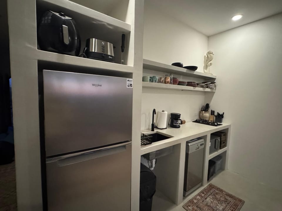 Kitchen or kitchenette, oven, stove, toaster, kitchen