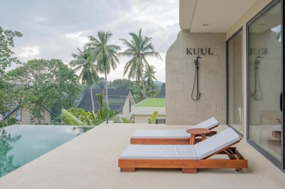Natural landscape, Garden, Garden view, Swimming pool
