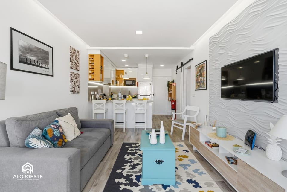 Living room, kitchen