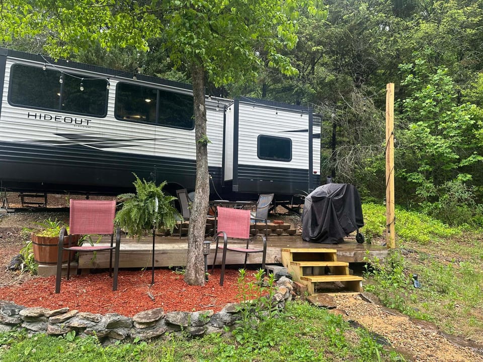 Glamping in the smoky mountains Campground/ 
RV Resort in Tennessee