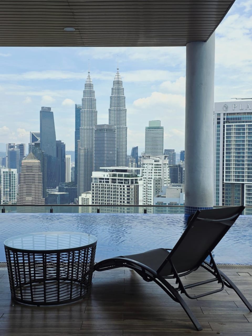 Seating area, City view