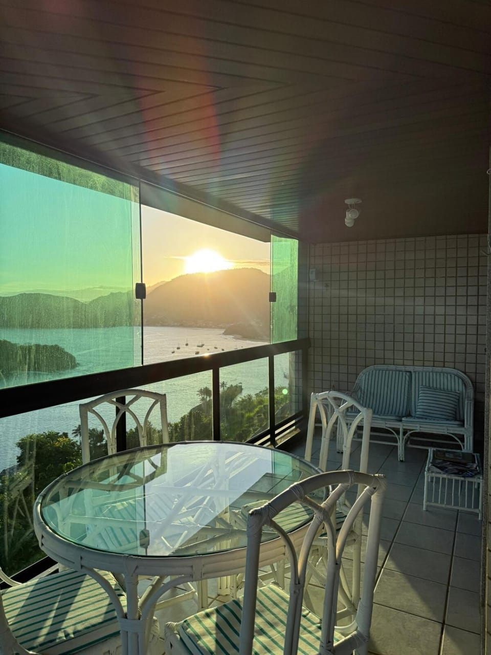 Natural landscape, Balcony/Terrace, Sunset