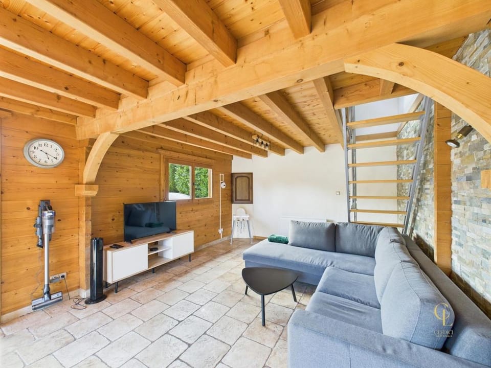 Cozy chalet with Nordic bath Chalet in Bourgogne-Franche-Comté