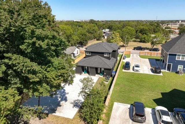 Property building, Facade/entrance, Neighbourhood, Bird's eye view, Garden, Parking