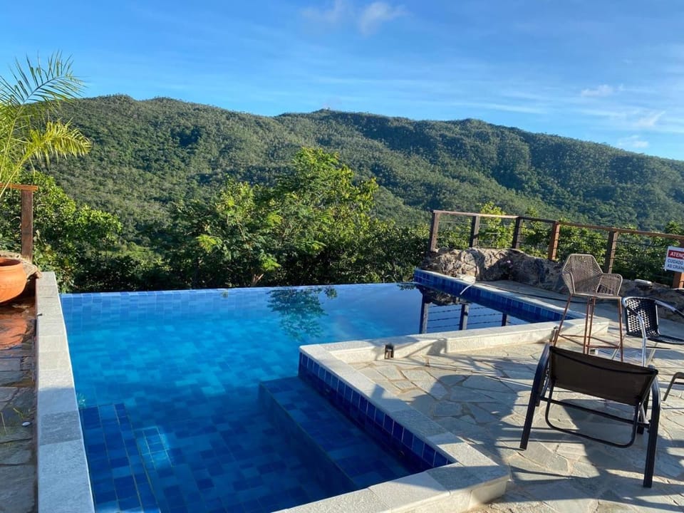 Day, Natural landscape, Mountain view, Pool view, Swimming pool, sunbed