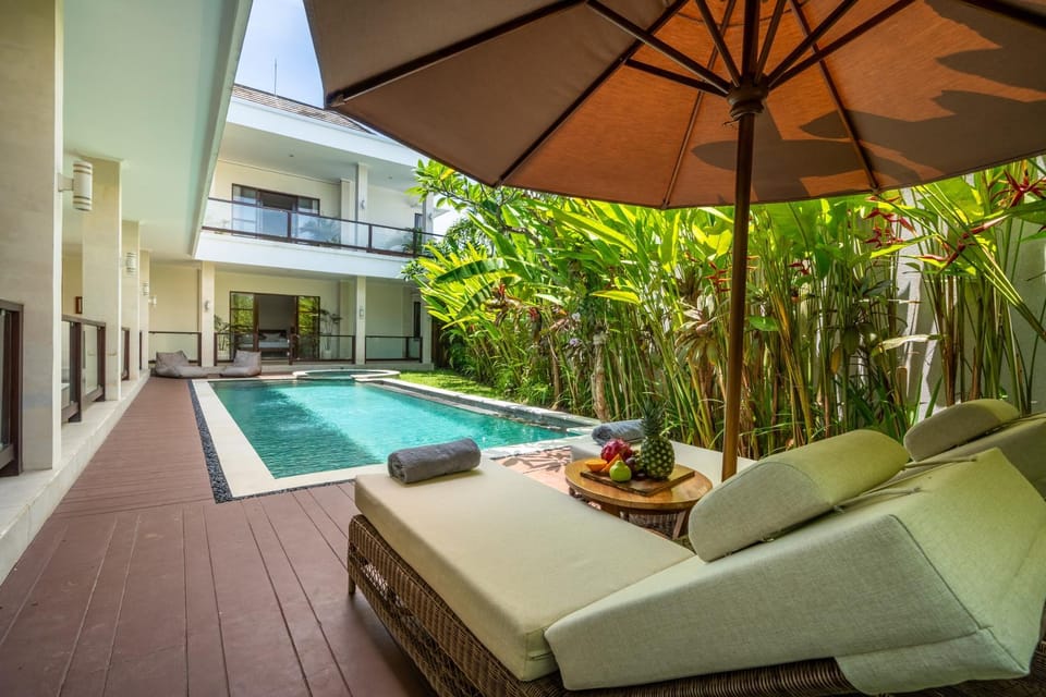 5BR FamilyVilla, Gym, Large Pool, Rice Field View Villa in North Kuta