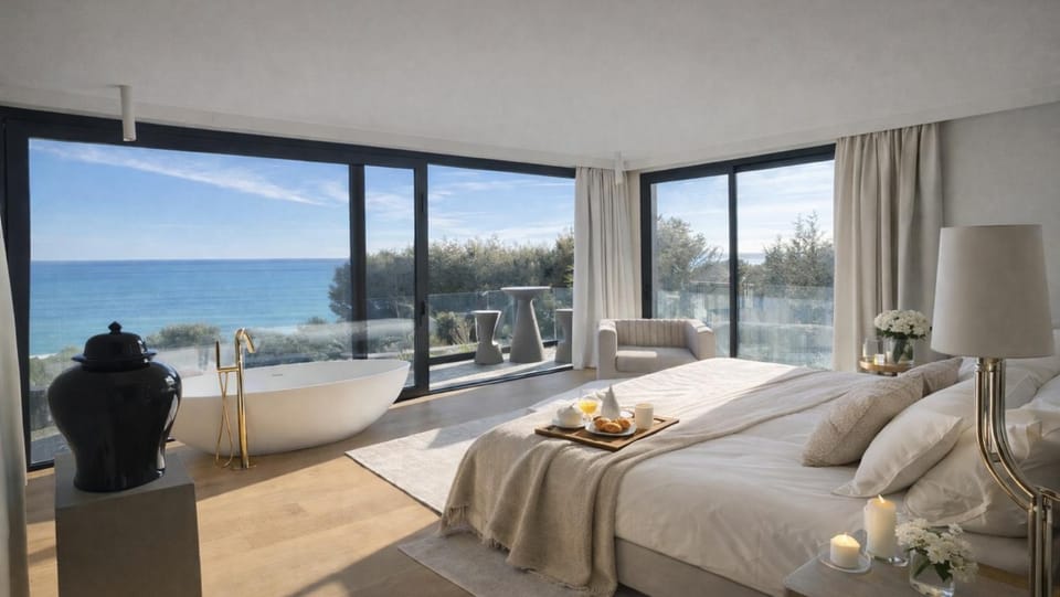 View (from property/room), Photo of the whole room, Beach, Sea view