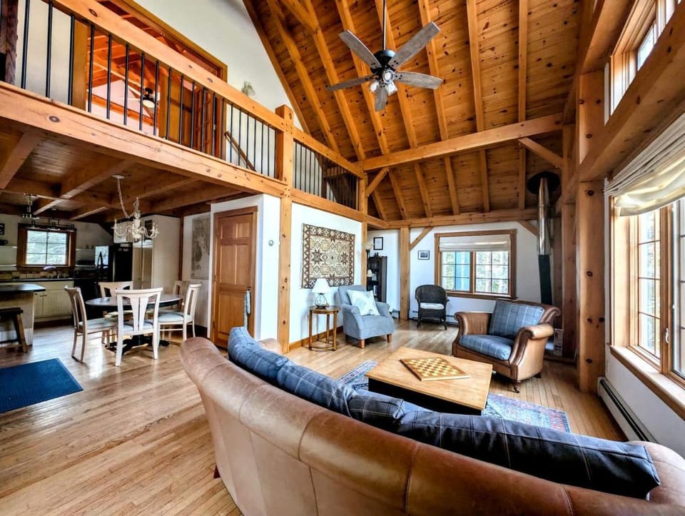 Bright Post & Beam Retreat with Fire Pit & Game Room Near Acadia | Sorrento, Maine House in Sorrento