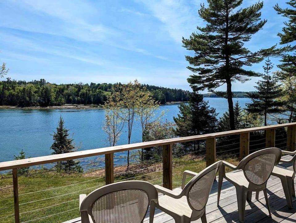 Secluded Oceanfront Cottage with Wrap-Around Deck near Acadia National Park, Sullivan, Maine House in Sullivan