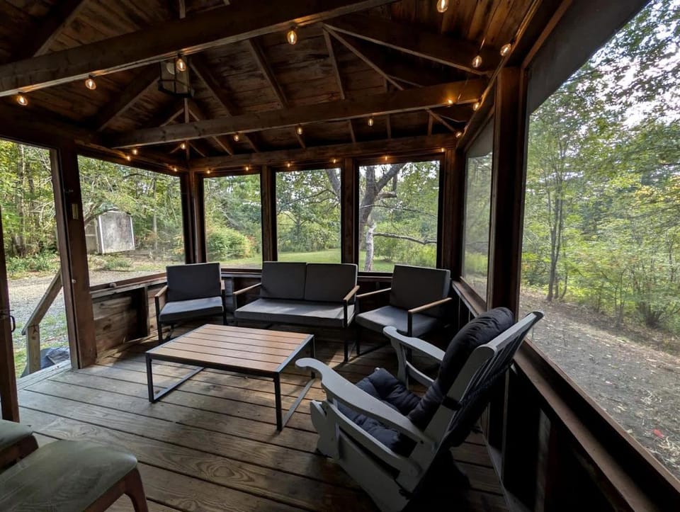 Serene Woodland Family Retreat with Screened Porch Near Acadia National Park | Ellsworth, Maine House in Trenton