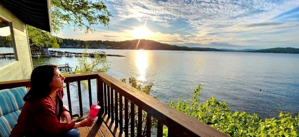 Scenic Lakeside Cabin with Exclusive Boat Dock Near Weirs Beach, Laconia, New Hampshire Cabin in Laconia