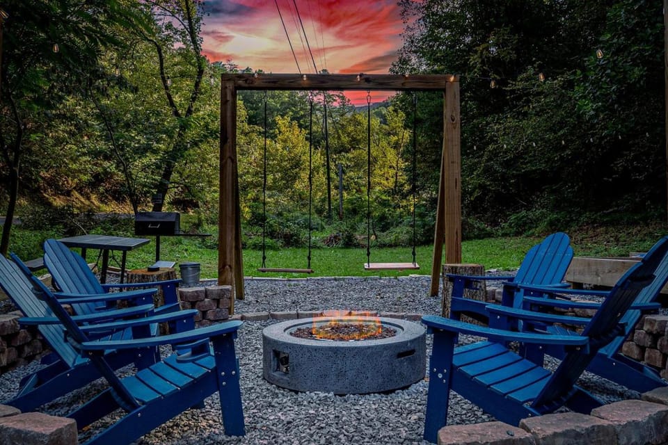 Smoky Mountain Cabin Retreat with Hot Tub, Game Room, Mini Golf & Creek Views in Pigeon Forge, Tennessee Cabin in Sevier County