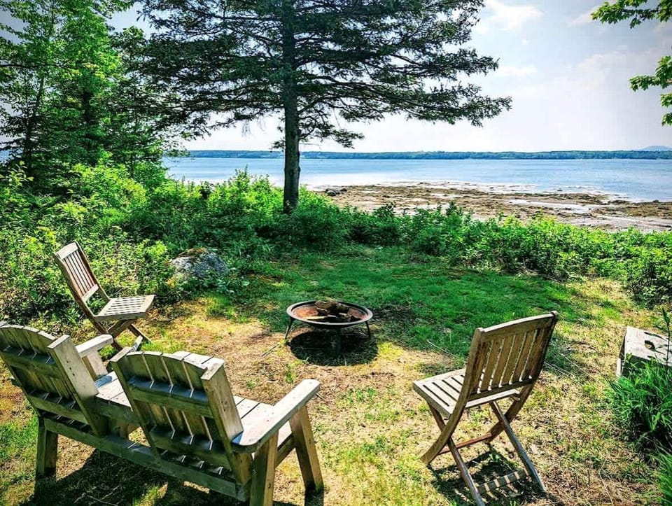 Serene Waterfront Beach House with Private Shoreline & Fire Pit Near Acadia National Park | Trenton, Maine House in Trenton