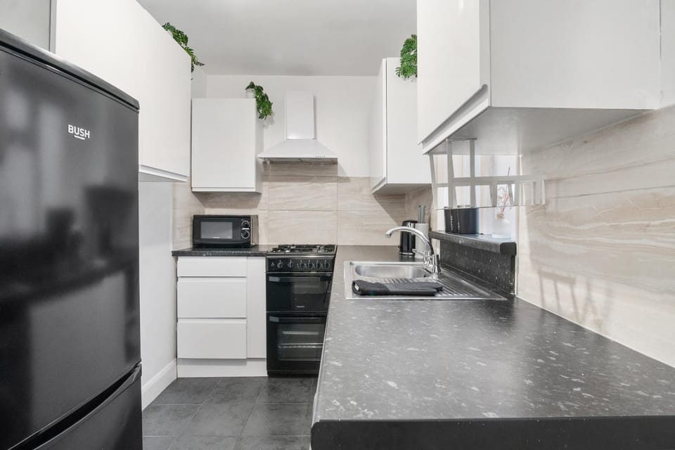 Kitchen or kitchenette, oven, stove, toaster, kitchen, kitchen