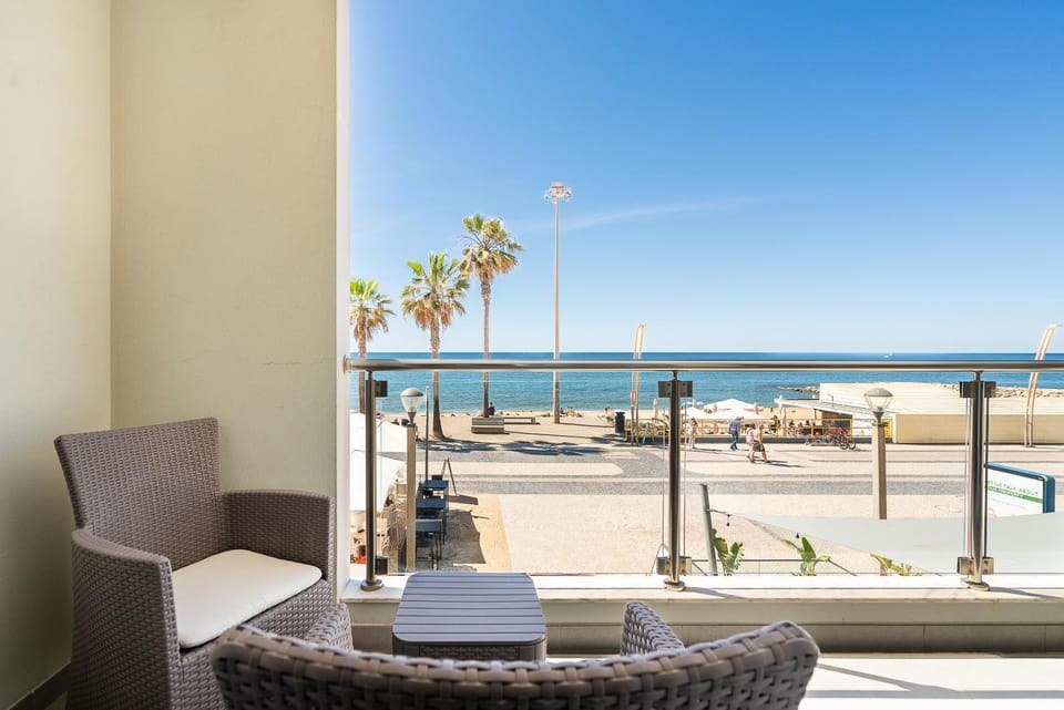 View (from property/room), Balcony/Terrace, Beach, Sea view