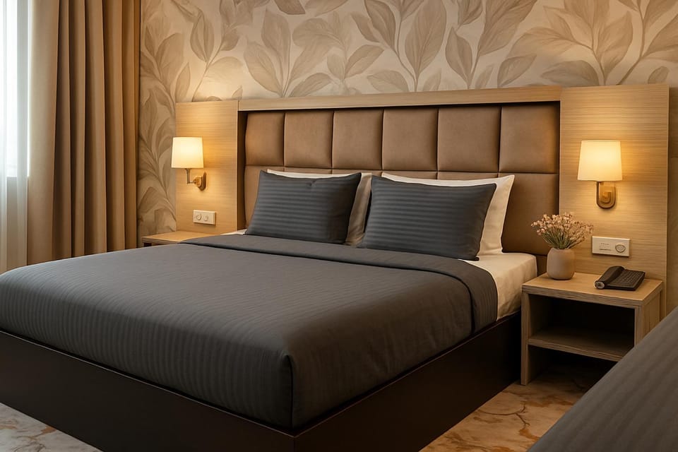 Bed, Photo of the whole room, Bedroom, wardrobe, air conditioner, air conditioner