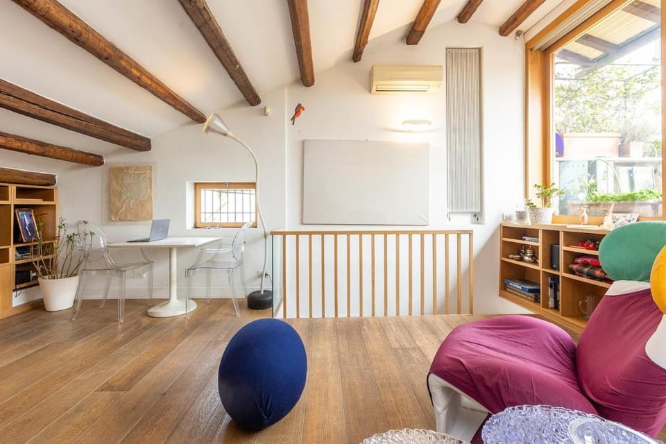 Design duplex Penthouse with Terrace and elevator in Monti Apartment in Rome