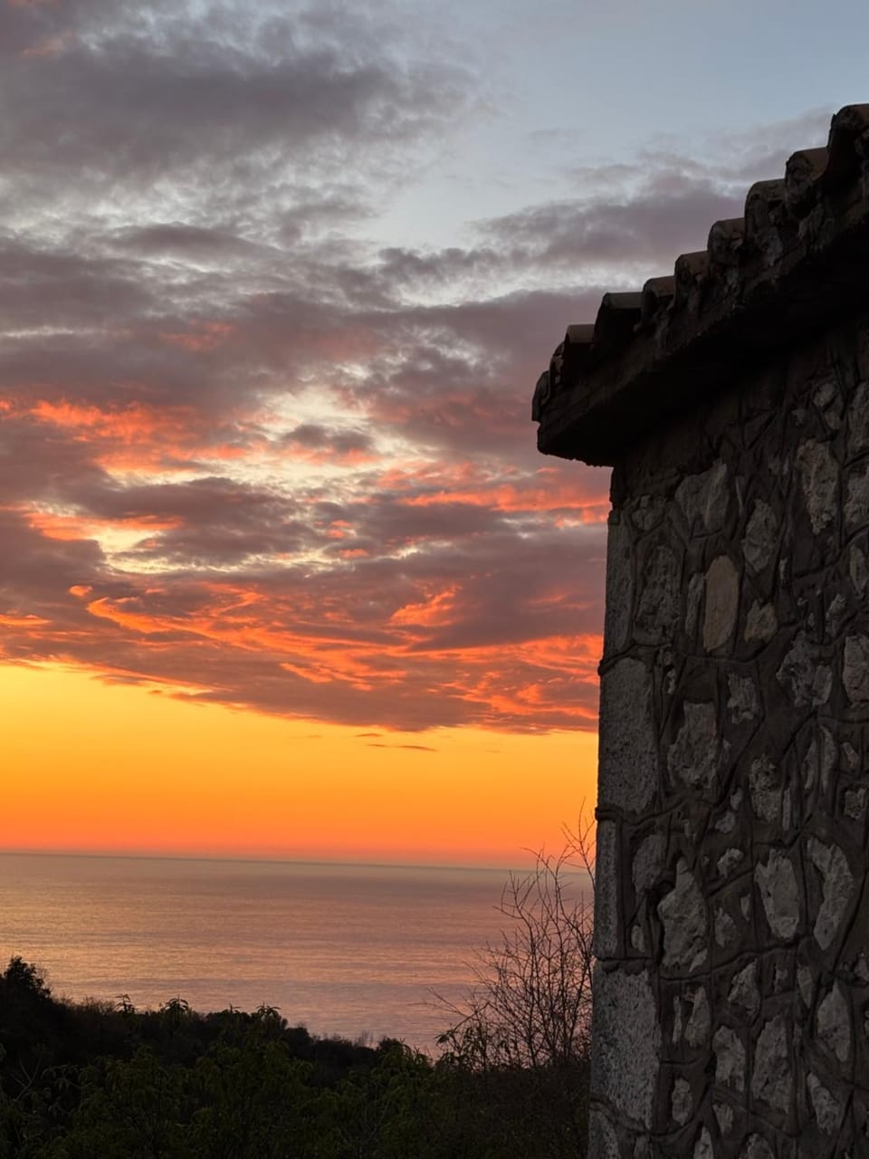 Natural landscape, Sea view, Sunset