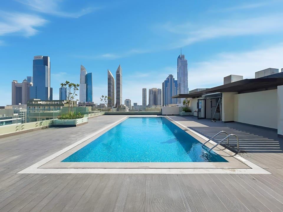 Property building, Day, City view, Pool view, Swimming pool