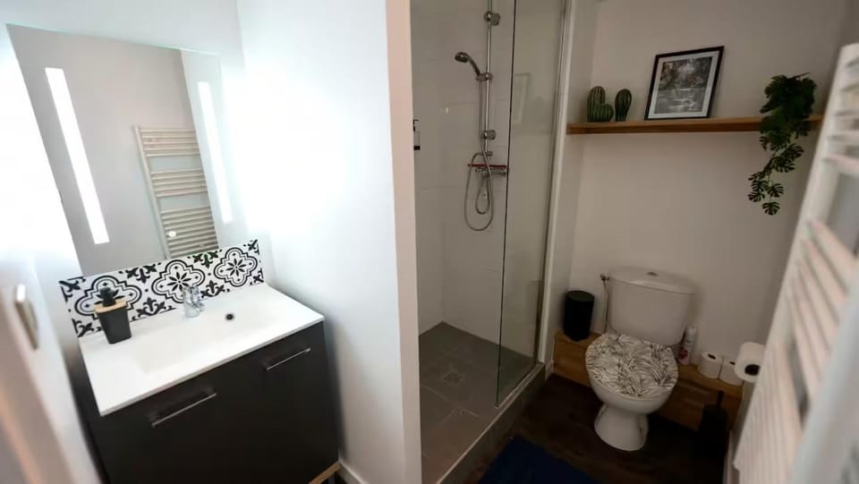 Shower, Toilet, Bathroom, hair dryier