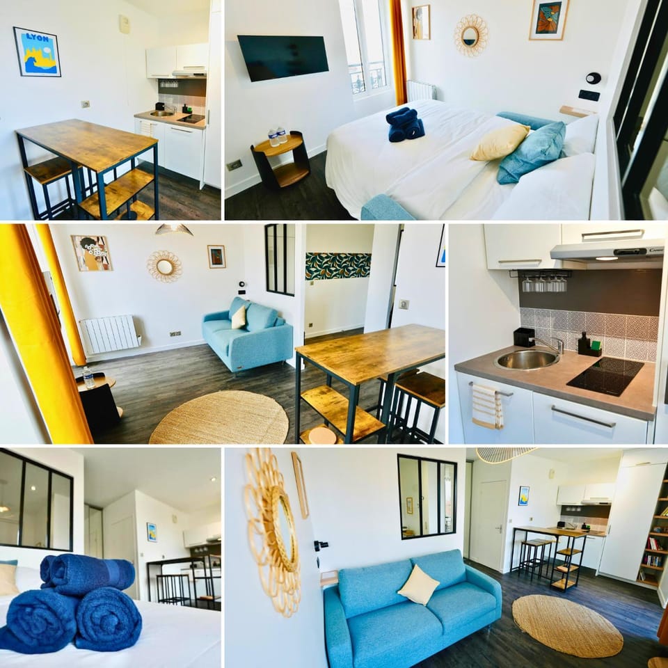 Communal lounge/ TV room, TV and multimedia, Kitchen or kitchenette, Living room, Photo of the whole room, Seating area, Dining area, Bedroom, kitchen