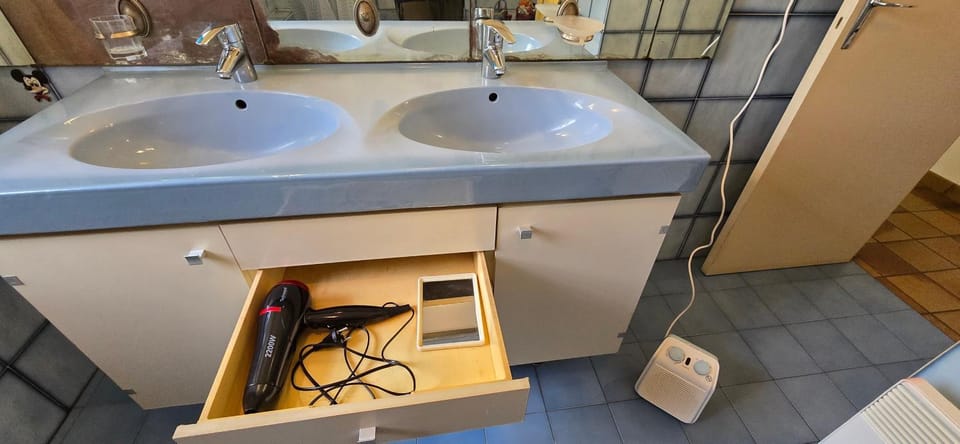 Bathroom, hair dryier