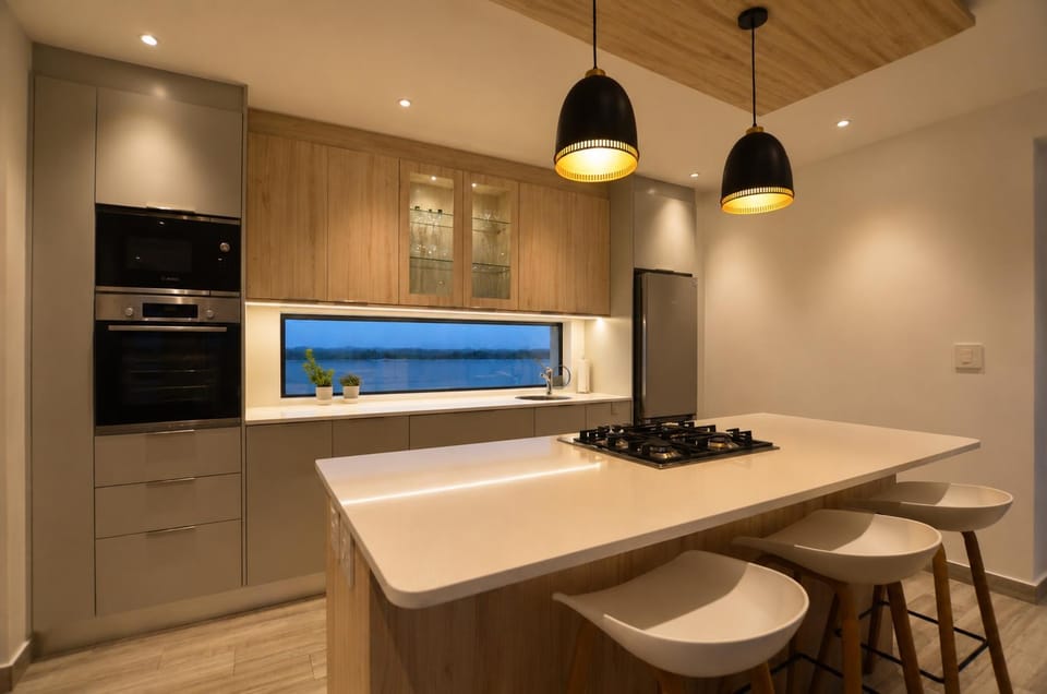 Kitchen or kitchenette, oven, stove, kitchen