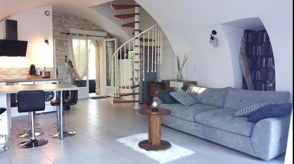 Living room, furniture, kitchen