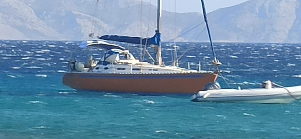 kaisi Docked boat in Icaria