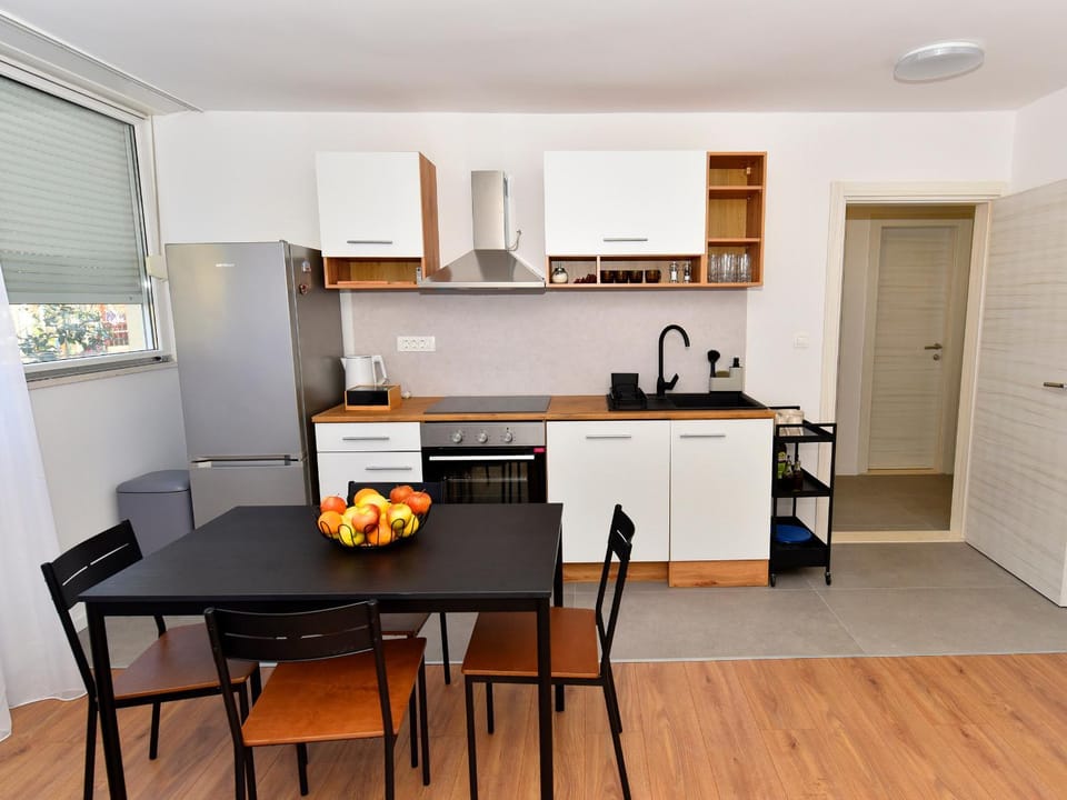 Dining area, oven, stove, toaster, kitchen