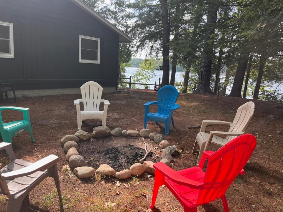 Natural landscape, fireplace