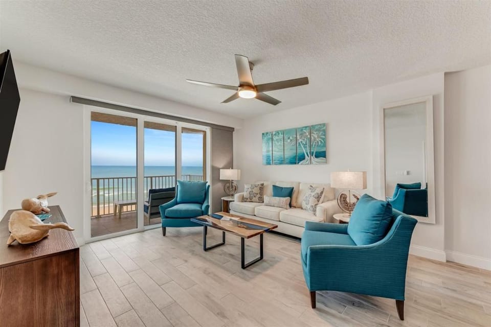 Toes in Tide at the Aruba Apartment in Daytona Beach Shores