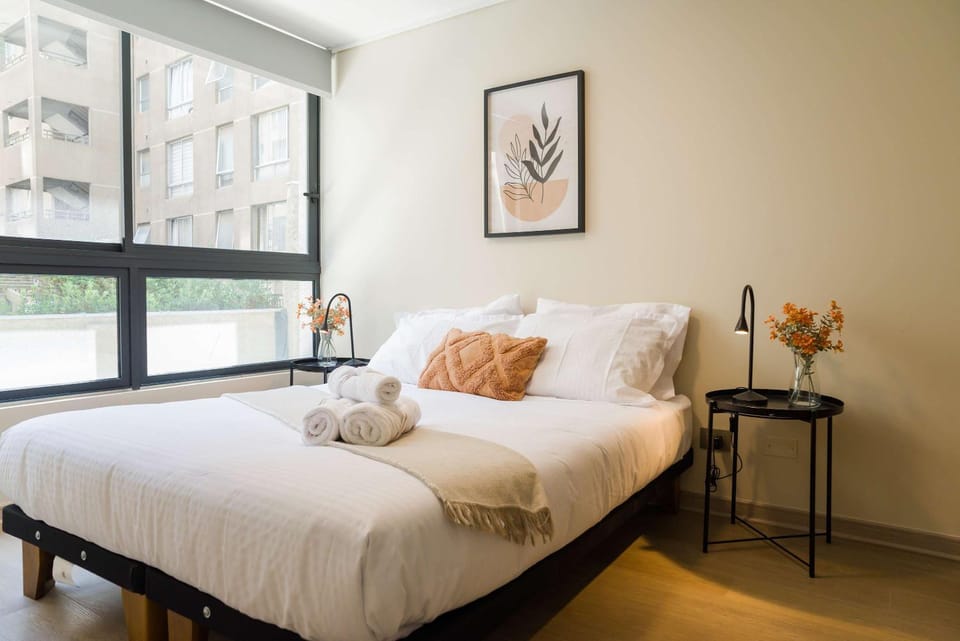 Sleek Santiago Retreat City Views Sleeps 3 Apartment in Santiago