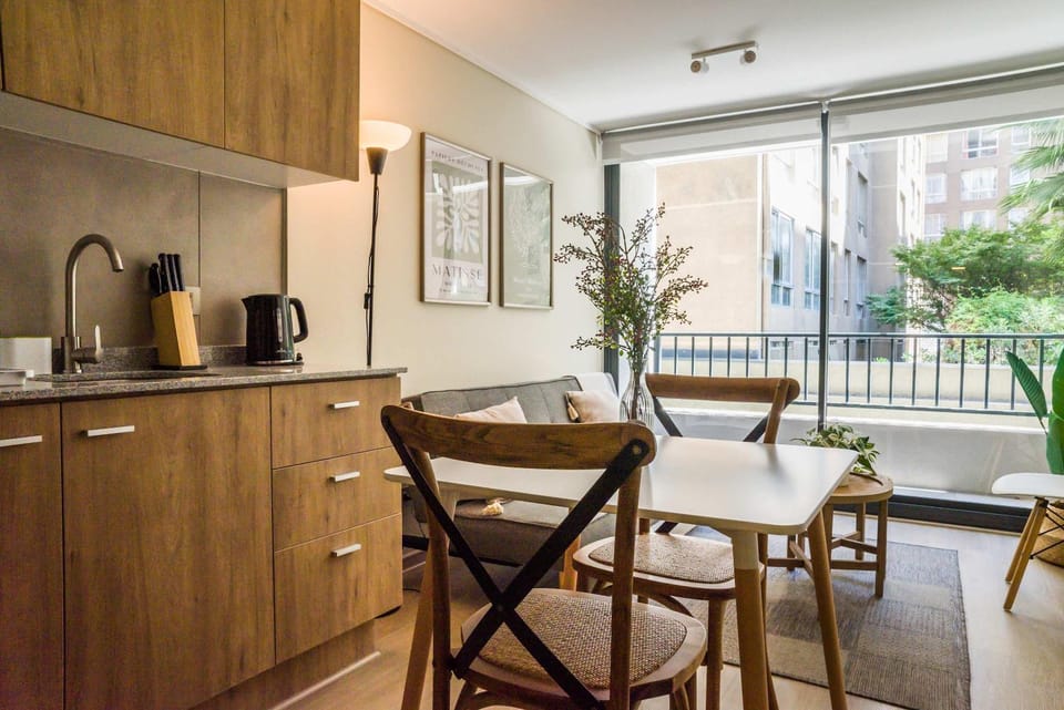 Sleek Santiago Retreat City Views Sleeps 3 Apartment in Santiago