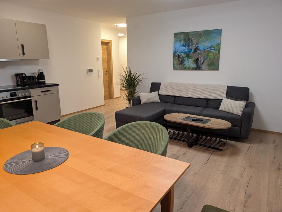 Living room, kitchen