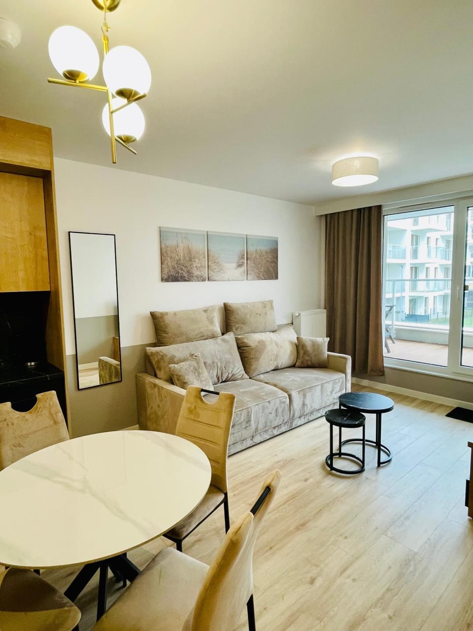 Living room, Seating area, Dining area