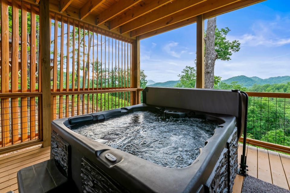 Spacious Scenic Cabin Sleep 12 Games Hot Tub View Cabin in Sevier County