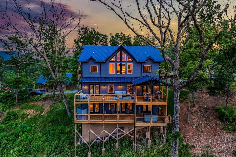 Spacious Scenic Cabin Sleep 12 Games Hot Tub View Cabin in Sevier County