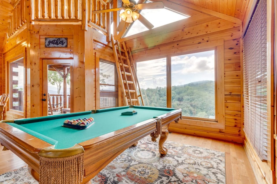 Beautiful Log Cabin Sleeps 6 Mtn Views Hot Tub Cabin in Sevier County
