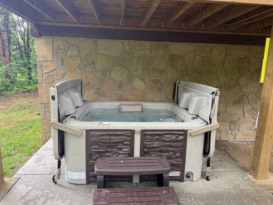 Riverfront Cabin Sleeps 10 Lush Greenery Grill Cabin in Sevier County