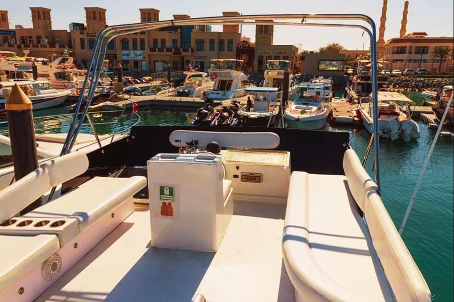 luxury yachts Docked boat in Dubai