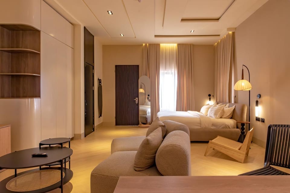 Bed, Living room, Bedroom