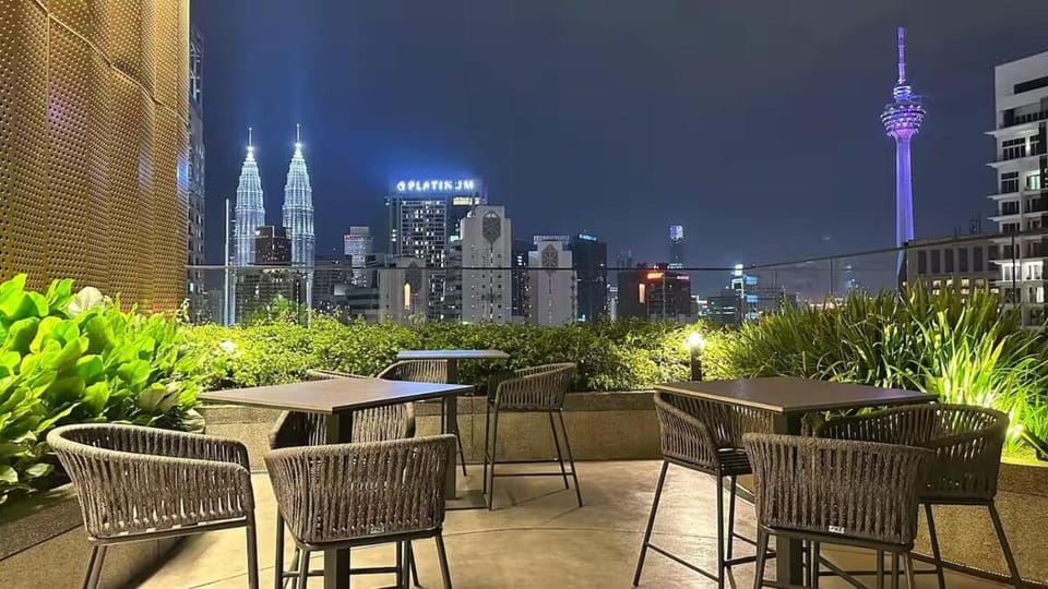 Night, Bird's eye view, Garden view, Landmark view