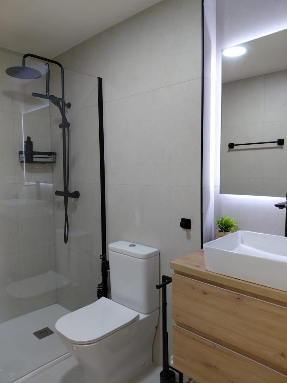 Shower, towels
