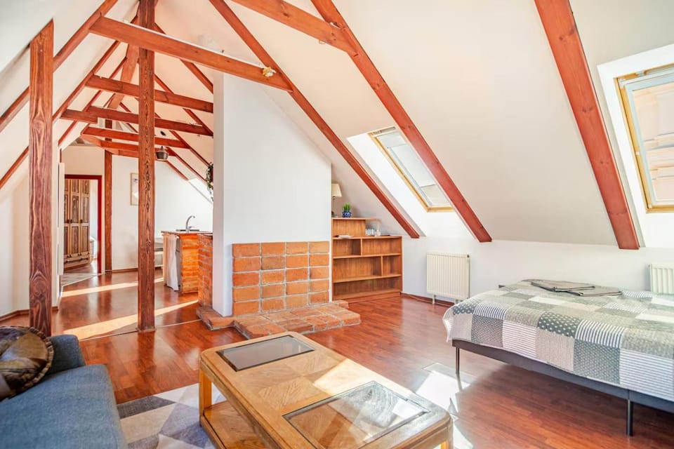 Beams & Bells Attic Old Town Self Check-In Apartment in Vilnius