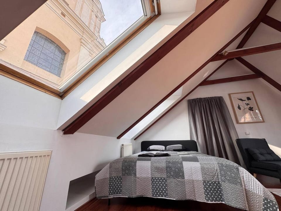 Beams & Bells Attic Old Town Self Check-In Apartment in Vilnius
