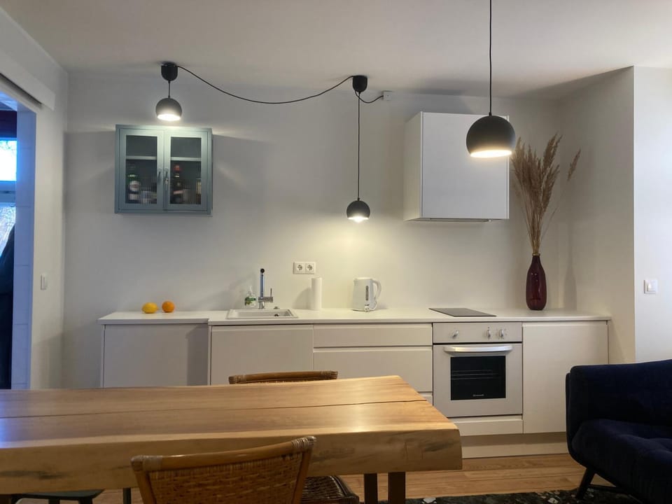 Dining area, oven, stove, kitchen