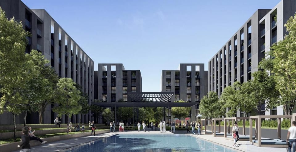 Property building, Neighbourhood, Pool view, Swimming pool