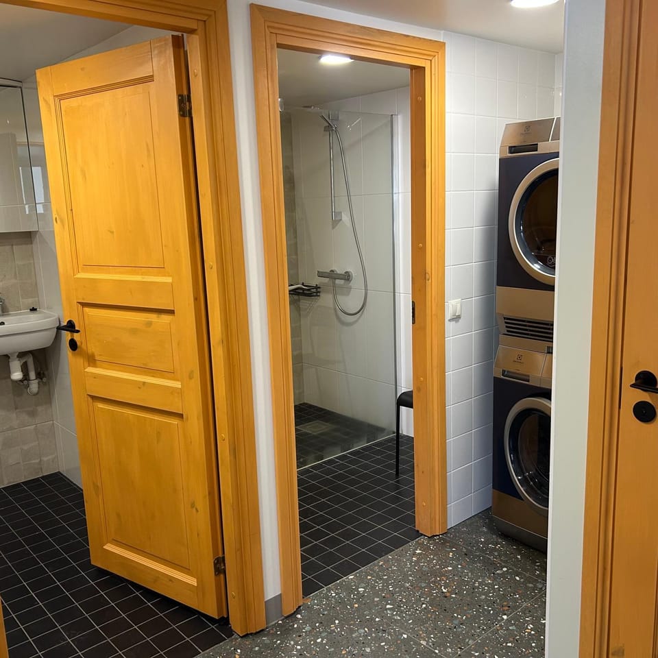 Shower, washing machine, dryer