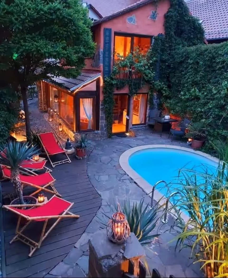 Ferienhaus-Sauna Pool Whirlpool House in Saxony